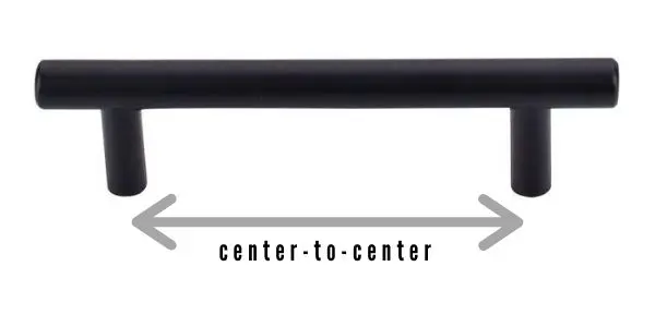 bar pull with center to center measurement graphic