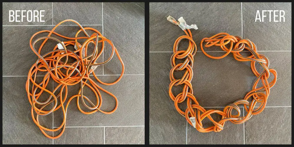 How to Organize Extension Cords – Make a Daisy Chain!