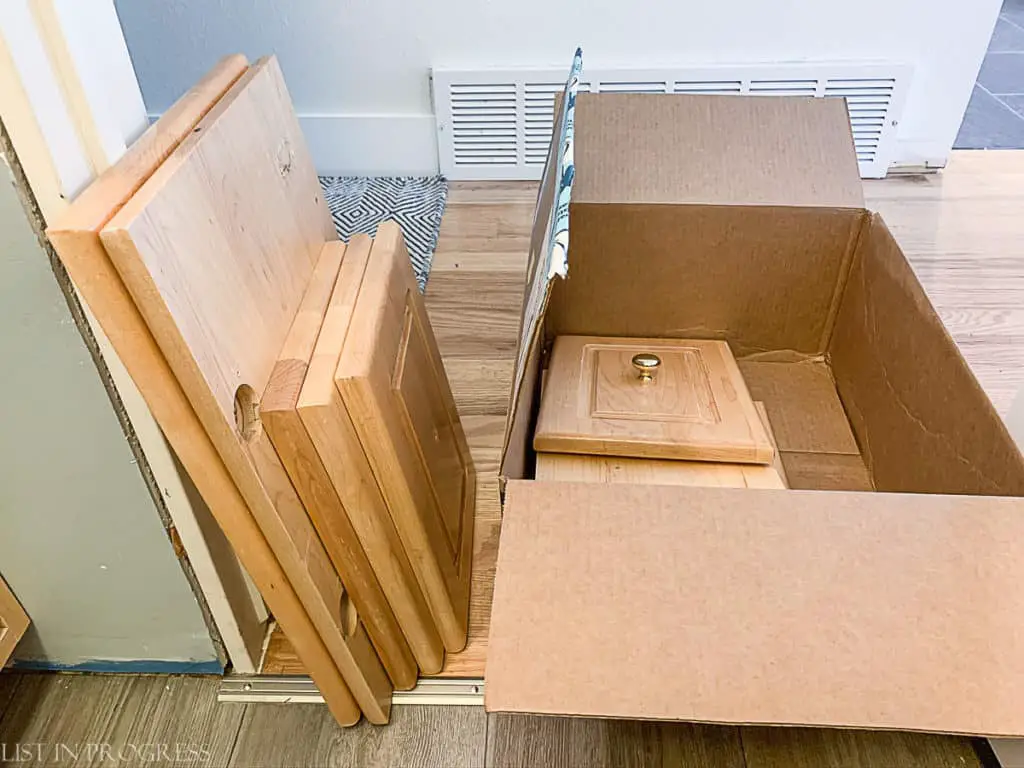 remove all doors and drawer fronts