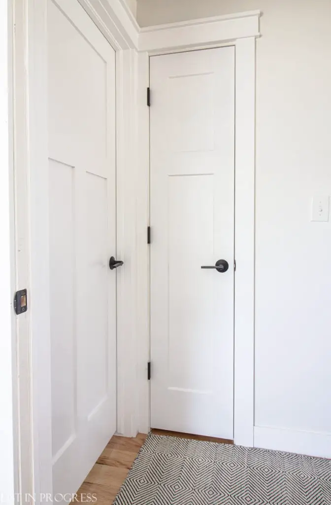 craftsman-style door trim