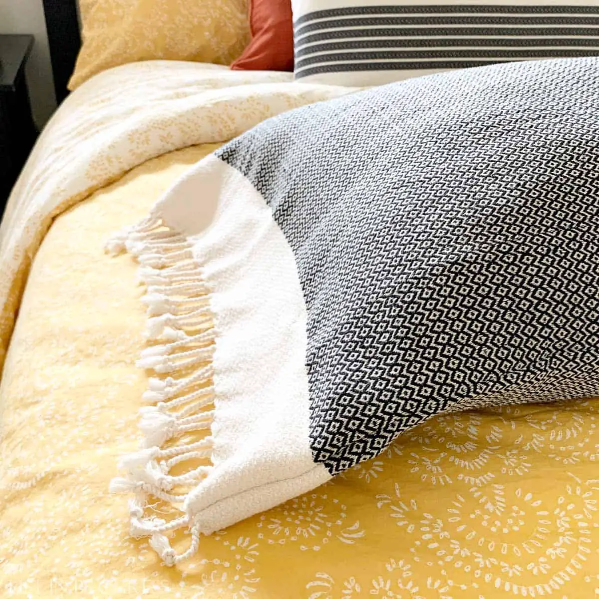 Sew Easy: DIY Turkish Towel Pillow Sham