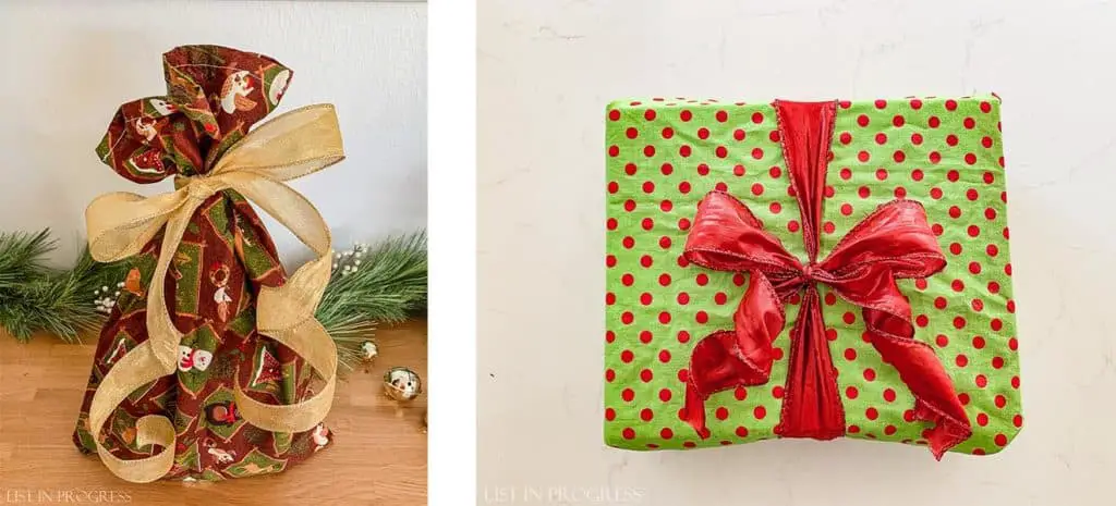 reusable gift wrap