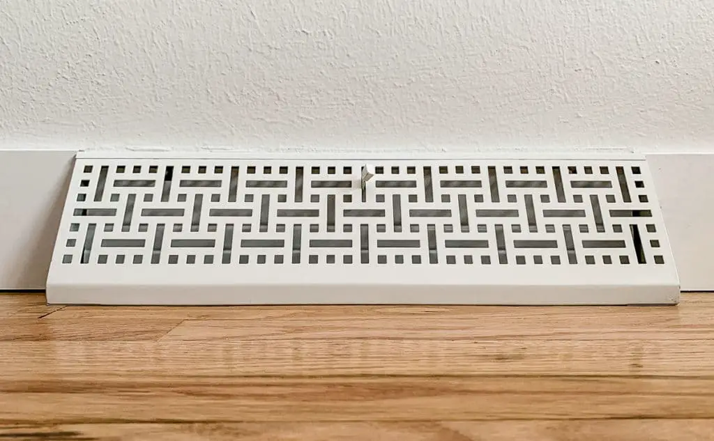 DIY home projects install new floor registers