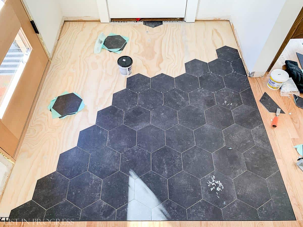 Hexagon Tile Vinyl Flooring Flooring Ideas 1660