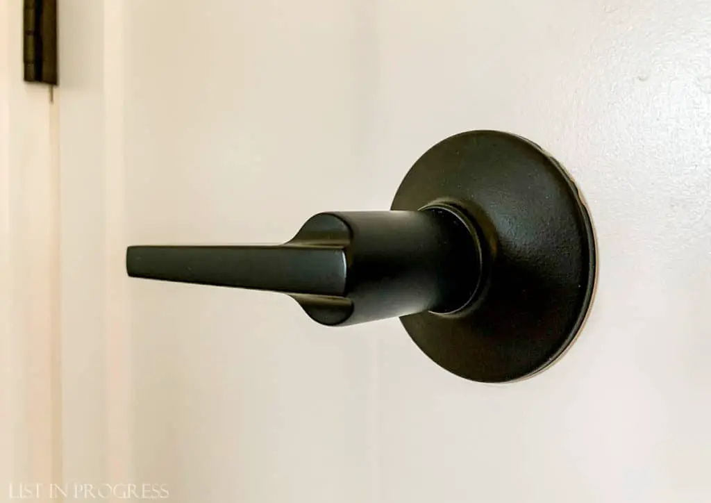 modern black door hardware