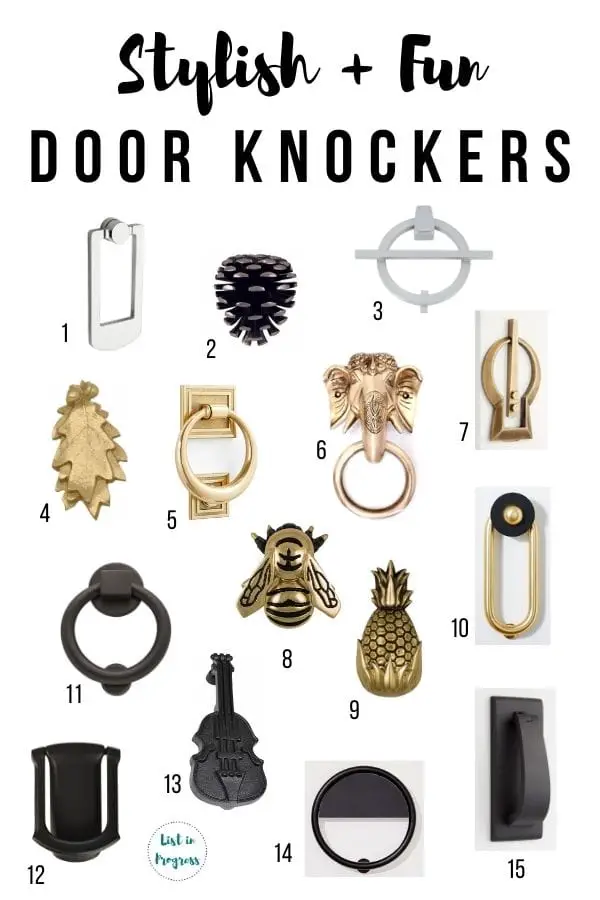 Stylish doorbells and door knockers