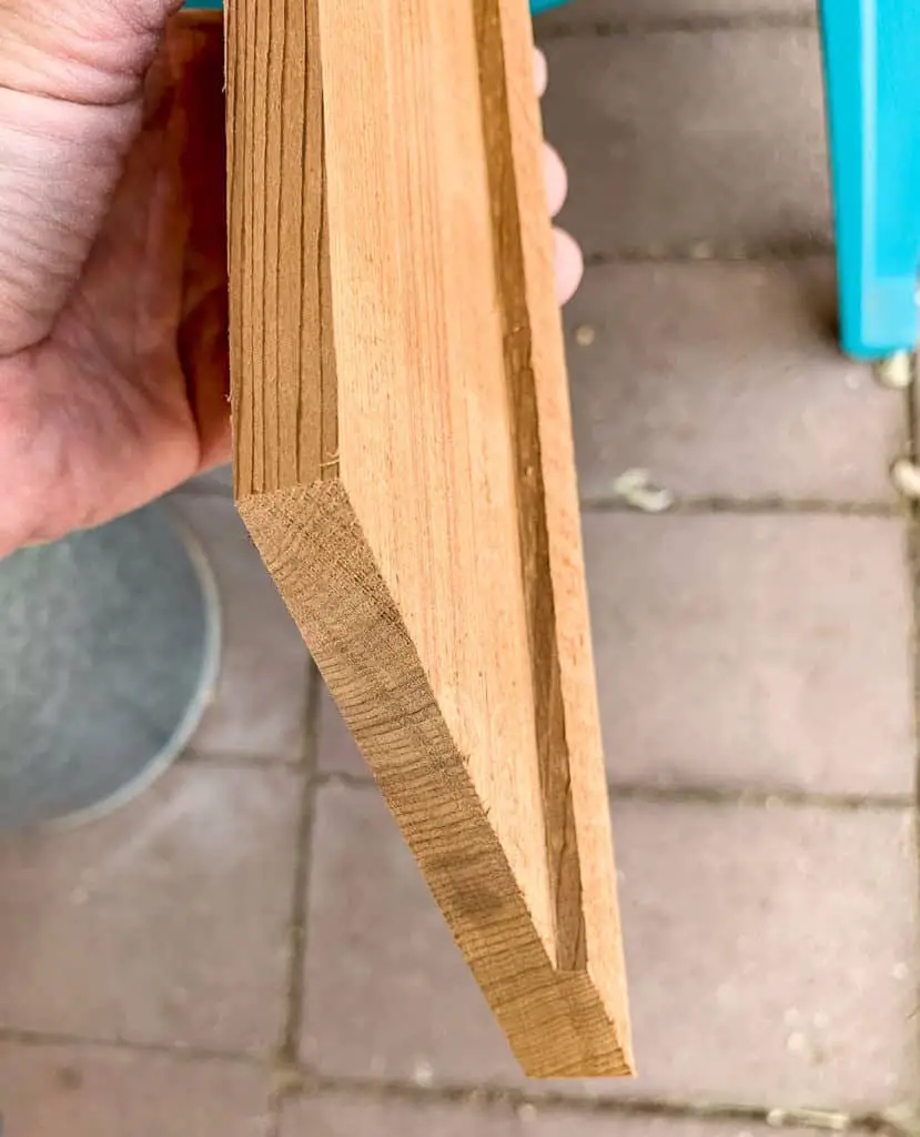 rabbet cut on wood