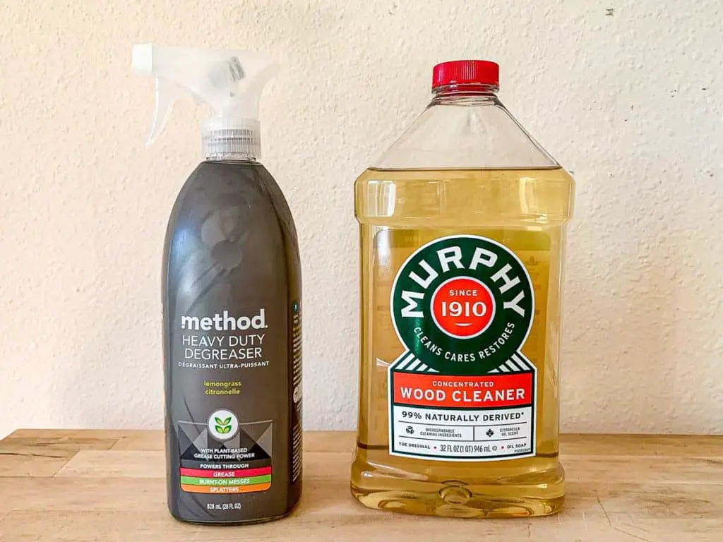 method and murphy oil to clean wood cabinets