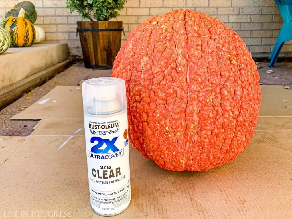 how to preserve pumpkins with clear spray