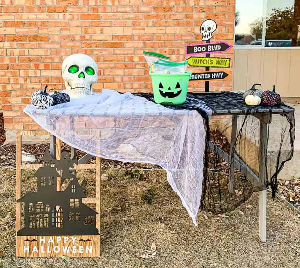 trick-or-treat table