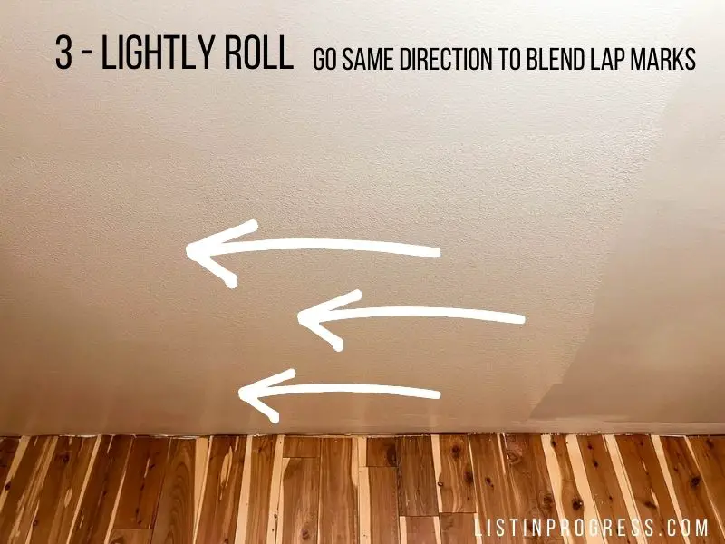lightly roll out to blend