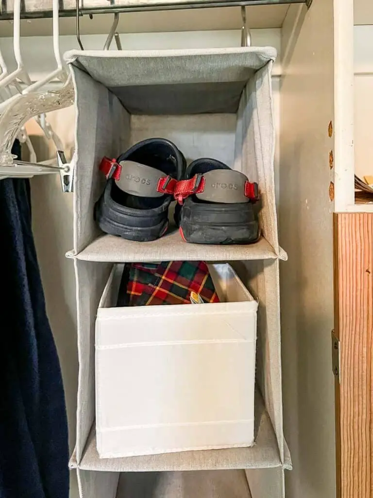 entry closet storage ideas small baskets
