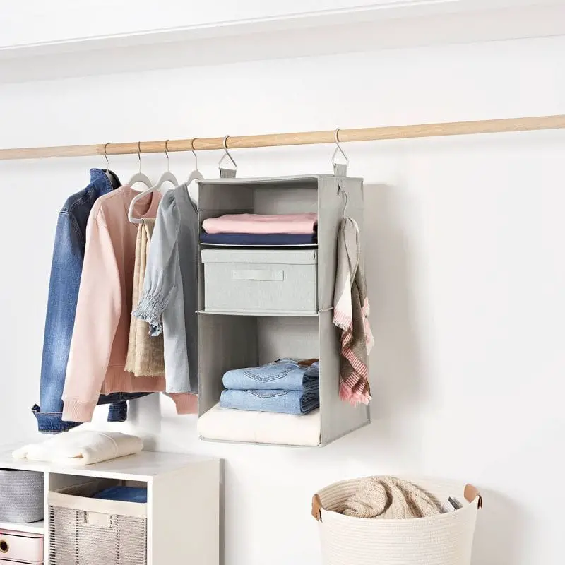 entry closet storage ideas hanging sweater organizer