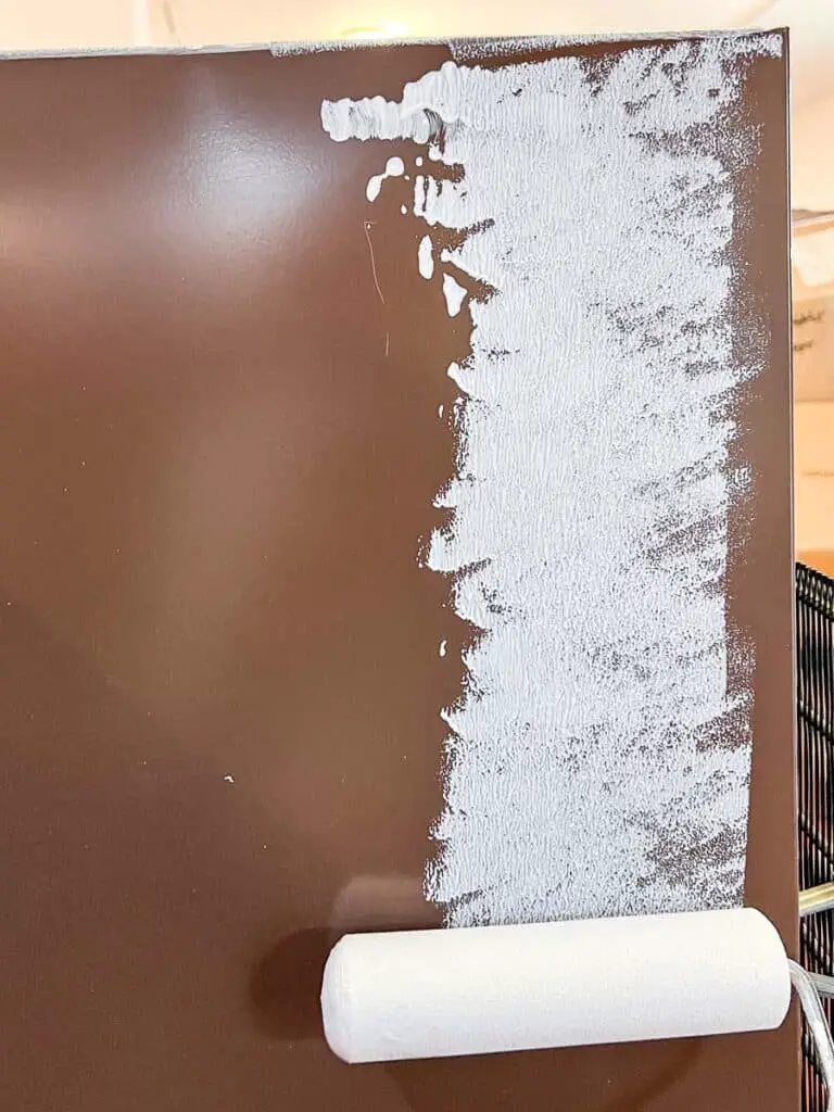 primer before you paint a refrigerator
