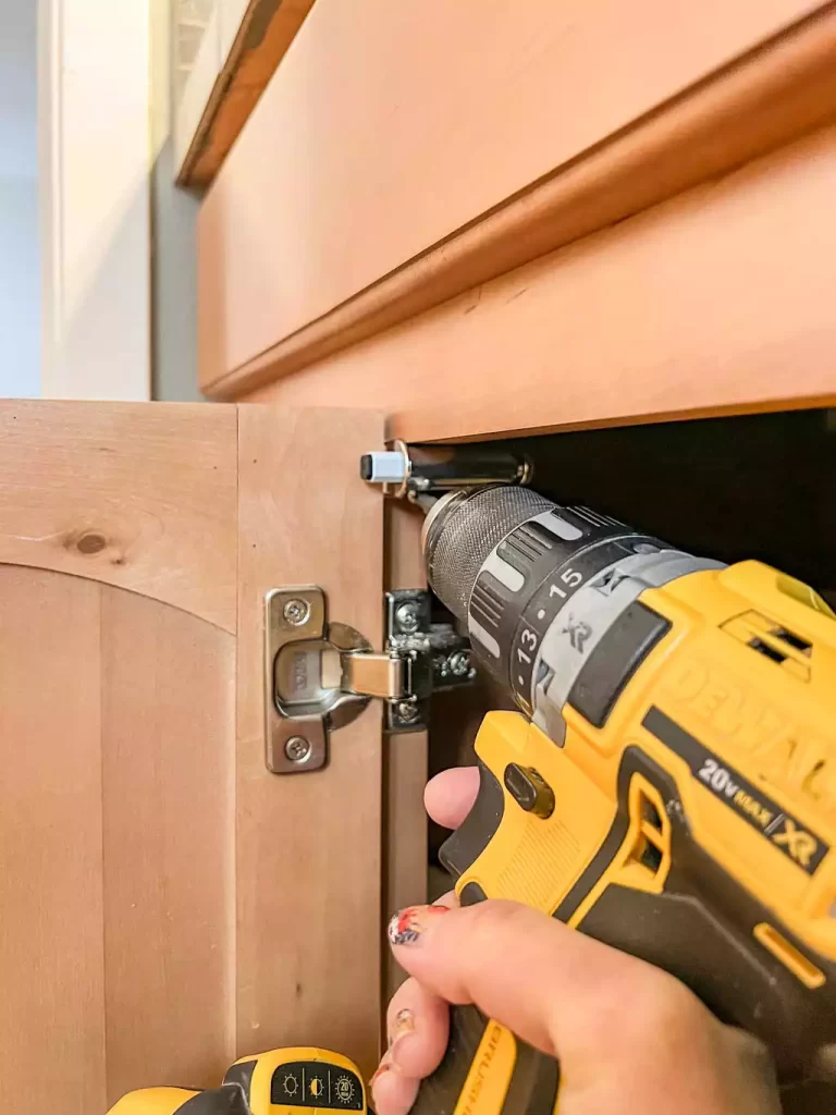 how to repair kitchen cabinets with damper