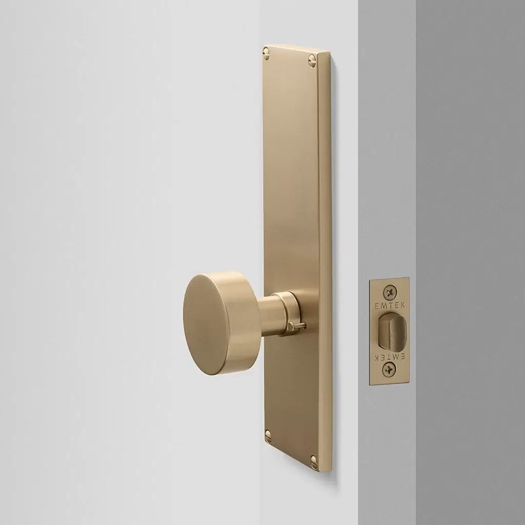 modern door hardware brass