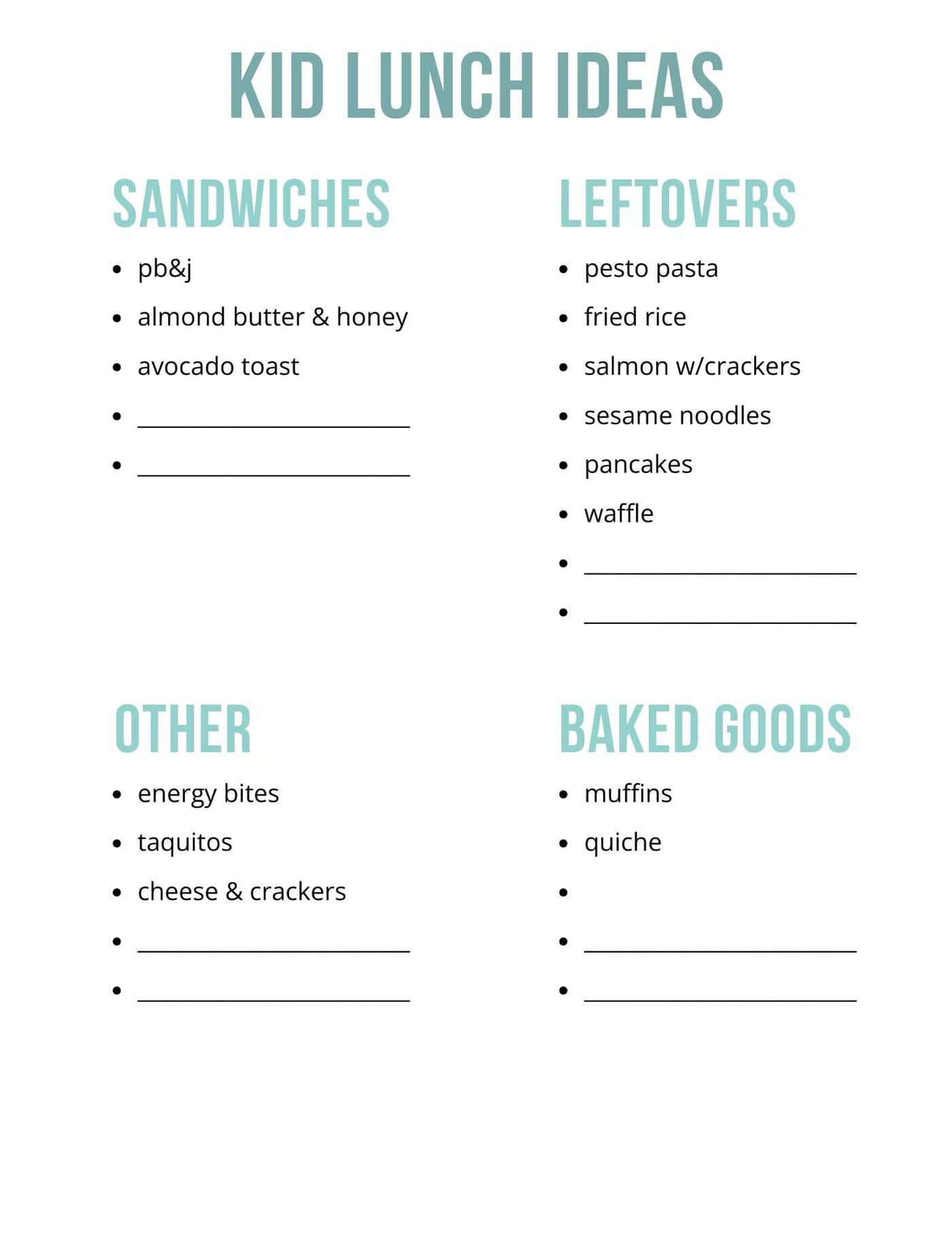 Easy DIY MealPlanning Binder w/Free Printables List in Progress
