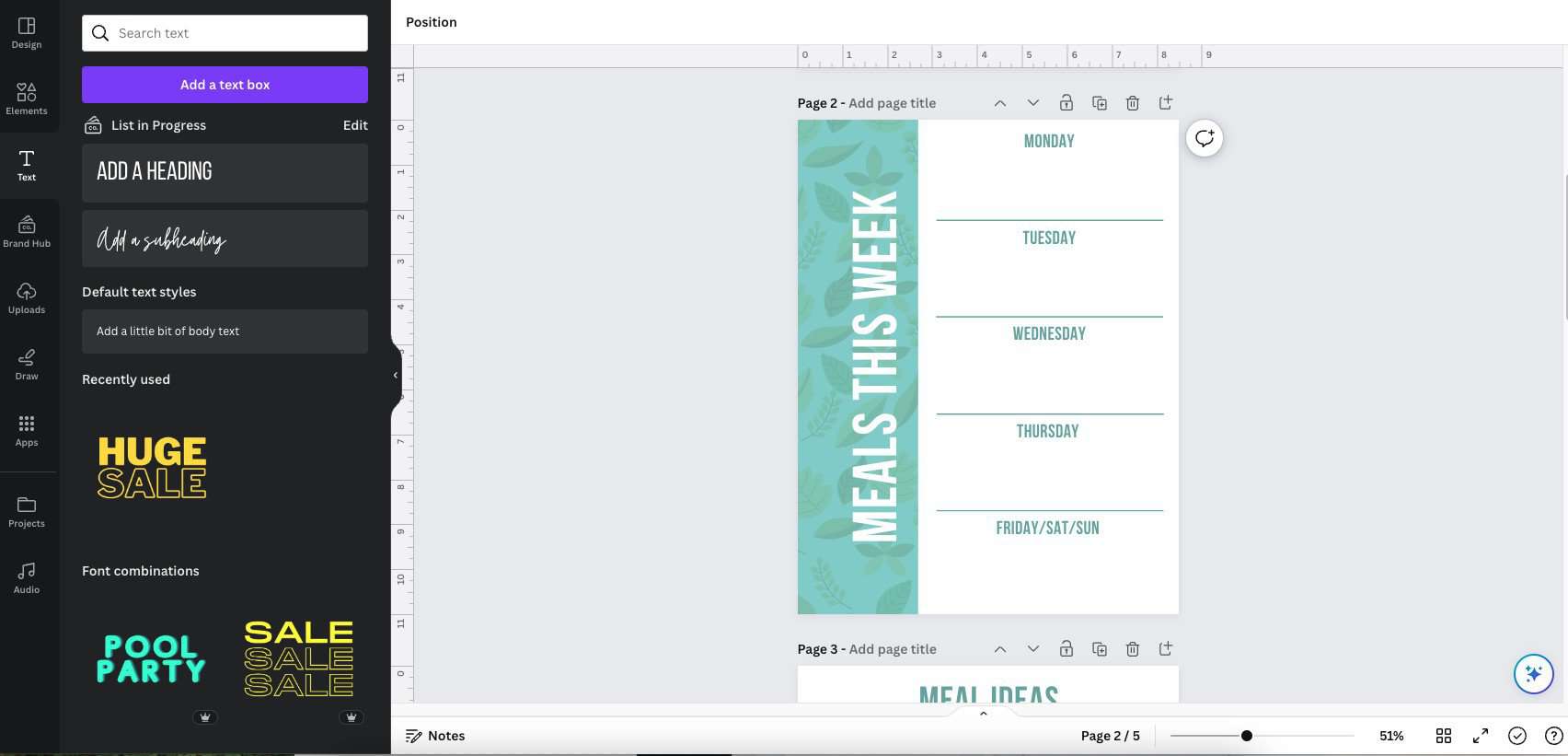 Easy DIY: Meal-Planning Binder w/Free Printables - List in Progress