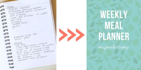 Easy DIY: Meal-Planning Binder w/Free Printables - List in Progress