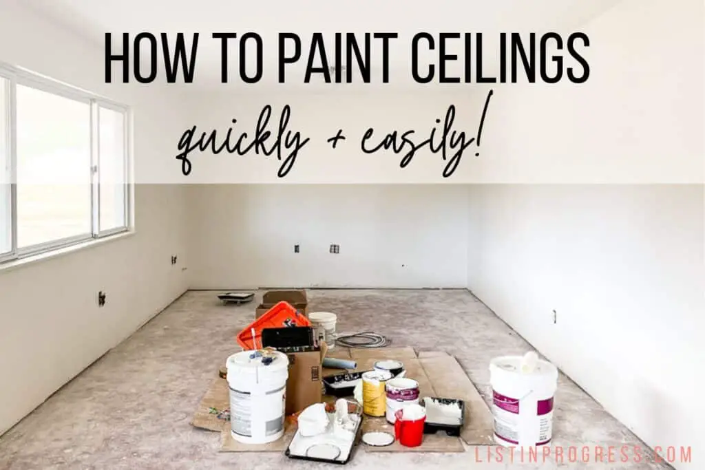 how to paint ceilings
