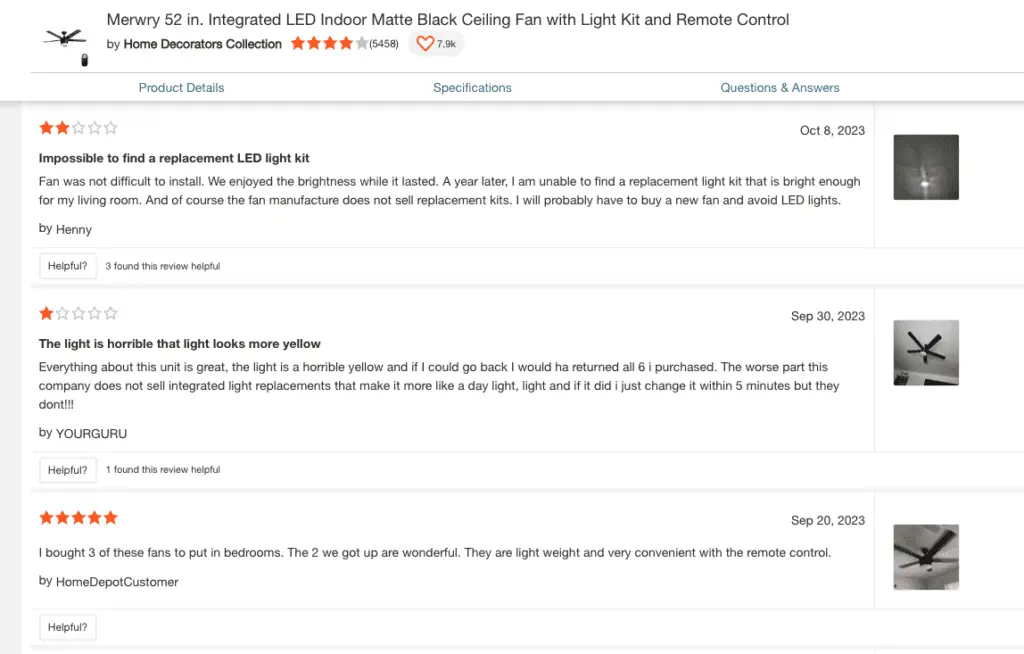 reviews of integrated LED light fixtures